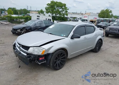 2012 Dodge Avenger Se из США, поврежденный, VIN 1C3CDZAB3CN151254
